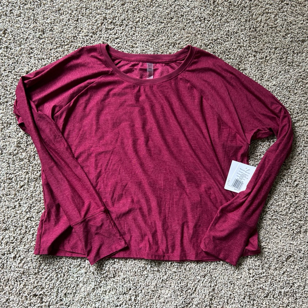 Beyond Yoga Maroon Long Sleeve Top